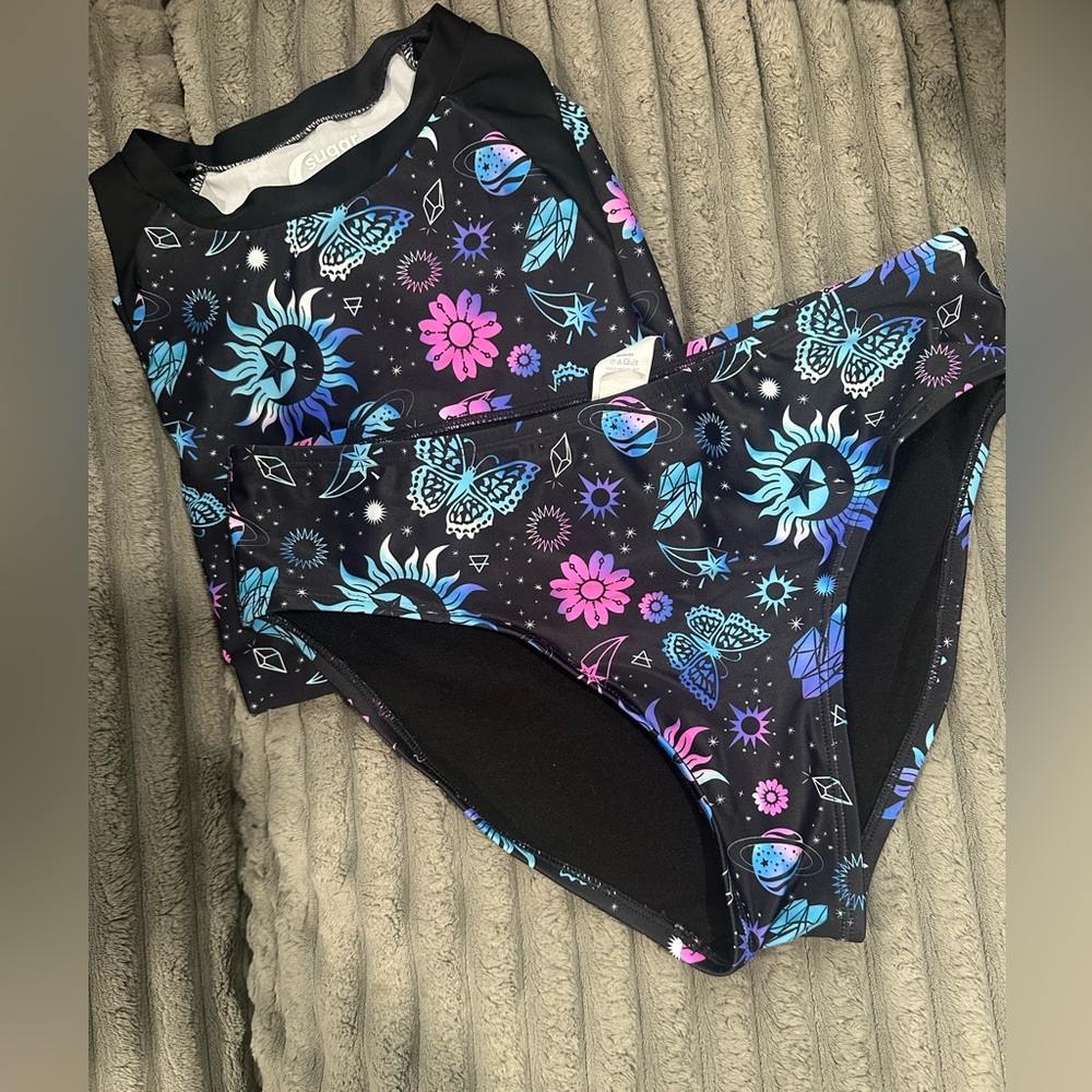 Sugar & Jade 2 Piece Tankini Bathing Suit. Size XL